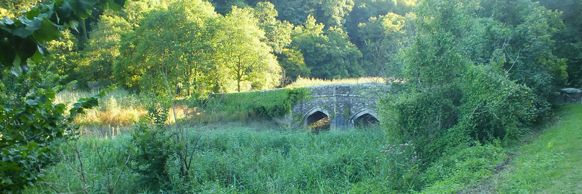 Cotehele Bridge on the parish boundary